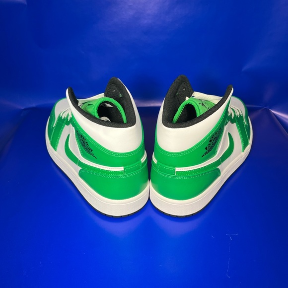 🆕 Air Jordan 1 Mens Size 12 Lucky Green/White Casual Sneaker Fast Shipping - Picture 7 of 7